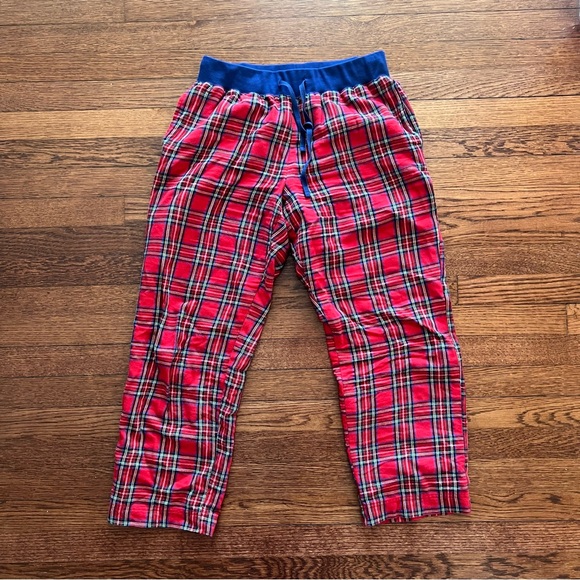 L.L. Bean Women's So Comfy Pajama Set - Blue and Red Plaid - Picture 5 of 6
